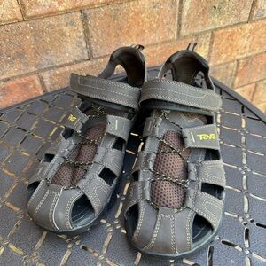 Teva Men’s Forebay Brown/Black Mesh Strap Sandal Hiking Walking Size 11